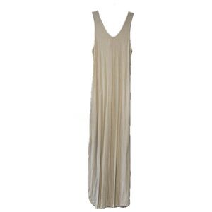BKE Ribbed Knit Maxi Dress with Pockets - Taupe